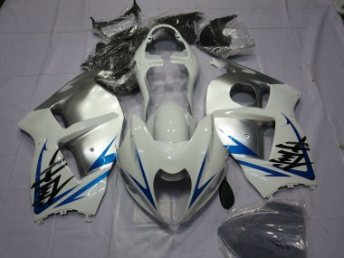 1997-2007 Blue White and Silver GSXR 1300 Hayabusa Fairings