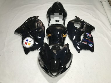 1997-2007 Gloss Black Team Logo GSXR 1300 Hayabusa Fairings