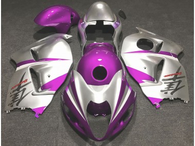 1997-2007 Gloss Pink and Silver GSXR 1300 Hayabusa Fairings