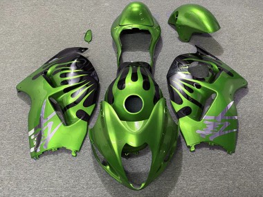 1997-2007 Green and Black GSXR 1300 Hayabusa Fairings