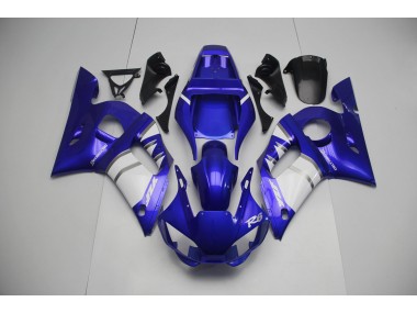 1998-2002 Silver White and Blue R6 Fairings