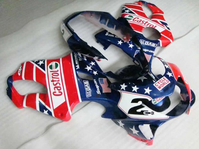 1999-2000 Red Castrol CBR600 F4 Fairings 1999-2000 Red Castrol CBR600 F4 Fairings