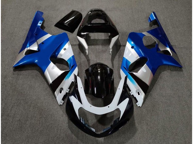 2000-2002 Gloss Blue and Silver OEM GSXR 1000 Fairings 2000-2002 Gloss Blue and Silver OEM GSXR 1000 Fairings