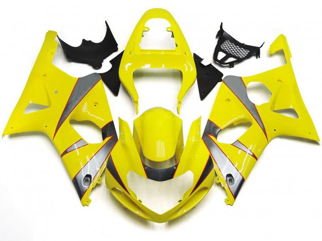 2000-2002 Gloss Yellow and Silver R Kit GSXR 1000 Fairings 2000-2002 Gloss Yellow and Silver R Kit GSXR 1000 Fairings