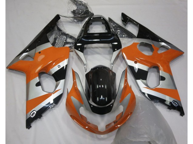 2000-2002 Orange Silver OEM Style GSXR 1000 Fairings 2000-2002 Orange Silver OEM Style GSXR 1000 Fairings