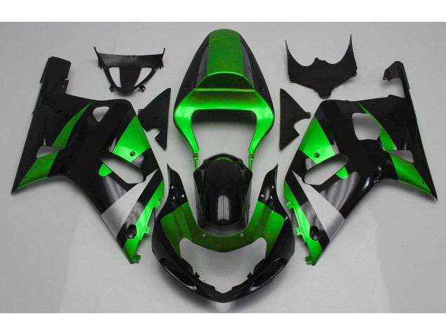 2001-2003 Gloss Green and Black GSXR 600-750 Fairings 2001-2003 Gloss Green and Black GSXR 600-750 Fairings