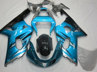 2001-2003 Light Blue and Silver GSXR 600-750 Fairings
