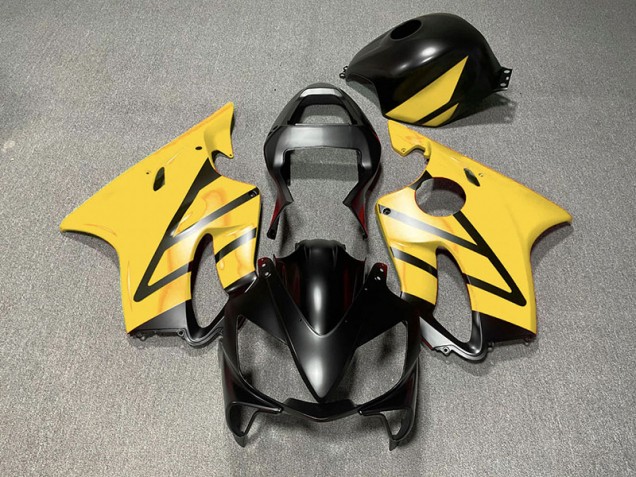 2001-2003 Matte Black and Yellow CBR600 F4i Fairings 2001-2003 Matte Black and Yellow CBR600 F4i Fairings
