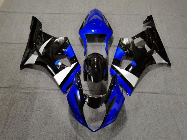 2003-2004 Gloss Blue Black and Silver GSXR 1000 Fairings