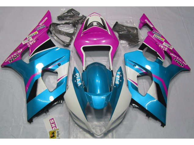 2003-2004 Gloss Blue and Pink GSXR 1000 Fairings 2003-2004 Gloss Blue and Pink GSXR 1000 Fairings