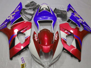 2003-2004 Gloss Candy Red and Blue GSXR 1000 Fairings
