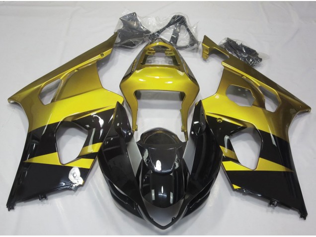 2003-2004 Gloss Yellow & Black GSXR 1000 Fairings