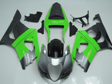 2003-2004 Green Silver and Black GSXR 1000 Fairings