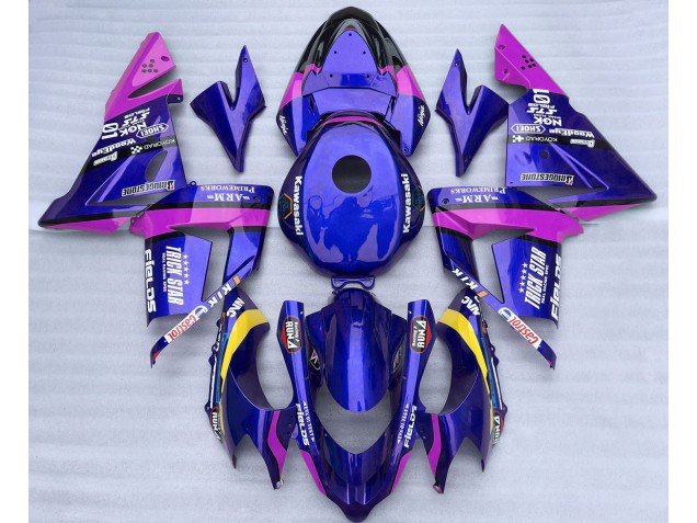 2004-2005 Blue and Pink Trickstar ZX10R Fairings