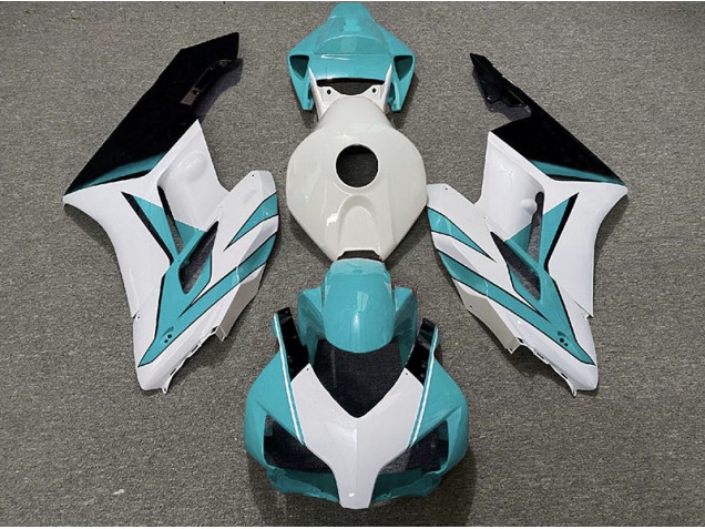 2004-2005 Cyan White and Gloss Black CBR1000RR Fairings 2004-2005 Cyan White and Gloss Black CBR1000RR Fairings