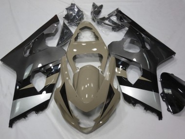2004-2005 Desert Tan and Silver GSXR 600-750 Fairings