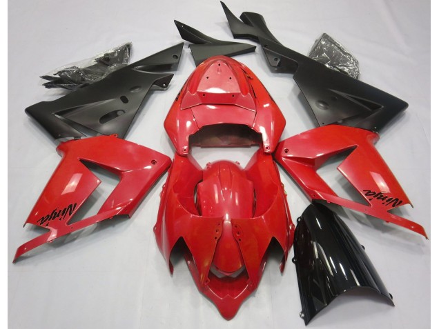 2004-2005 Pearl Red & Black ZX10R Fairings