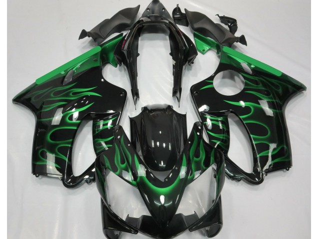 2004-2007 Light Green Flame CBR600 F4i Fairings 2004-2007 Light Green Flame CBR600 F4i Fairings