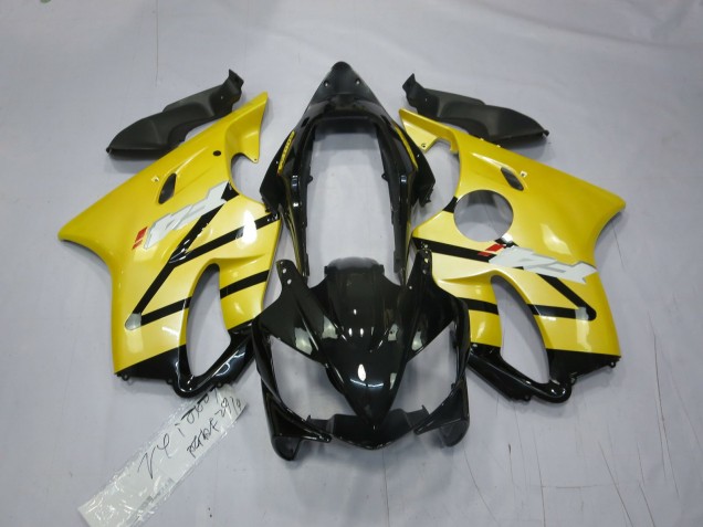 2004-2007 Pearl Yellow Gloss Black CBR600 F4i Fairings 2004-2007 Pearl Yellow Gloss Black CBR600 F4i Fairings