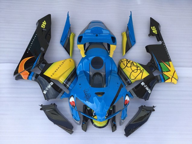 2005-2006 Blue Shark & Yellow CBR600RR Fairings 2005-2006 Blue Shark & Yellow CBR600RR Fairings