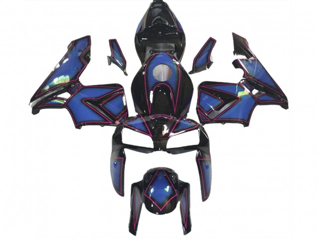2005-2006 Deep Blue & Pink Outline CBR600RR Fairings 2005-2006 Deep Blue & Pink Outline CBR600RR Fairings