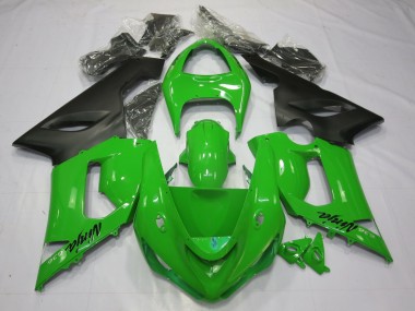 2005-2006 Green Black ZX6R Fairings