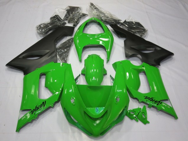 2005-2006 Green Black ZX6R Fairings 2005-2006 Green Black ZX6R Fairings