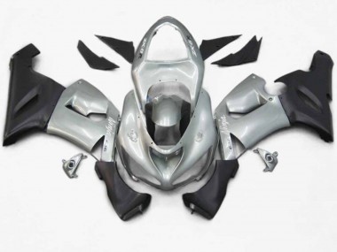 2005-2006 Silver Black Matte ZX6R Fairings