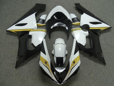 2005-2006 Yellow White and Black ZX6R Fairings