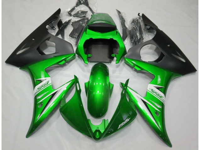 2005 Gloss Green & White R6 Fairings