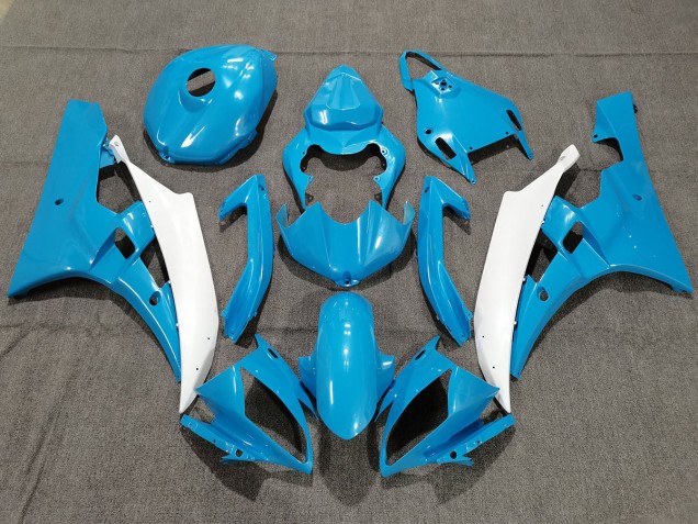 2006-2007 Blue and White with Pearl R6 Fairings 2006-2007 Blue and White with Pearl R6 Fairings
