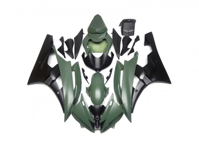 2006-2007 Custom Matte Green and Black R6 Fairings 2006-2007 Custom Matte Green and Black R6 Fairings