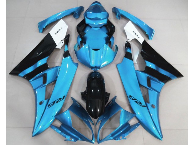 2006-2007 Gloss Light Blue and Black R6 Fairings 2006-2007 Gloss Light Blue and Black R6 Fairings