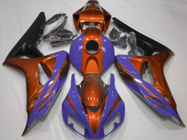 2006-2007 Gloss Orange and Dark Blue CBR1000RR Fairings