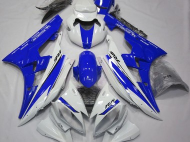 2006-2007 Gloss White and Blue R6 Fairings