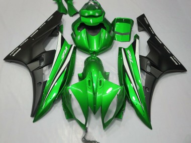 2006-2007 Green Black and White R6 Fairings
