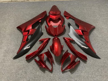 2006-2007 Maroon and Black R6 Fairings