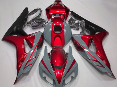 2006-2007 Nardo Grey and Red CBR1000RR Fairings
