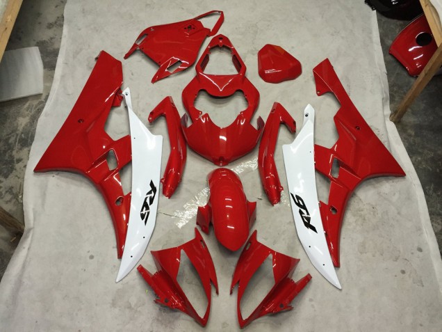 2006-2007 Red and White C2W R6 Fairings 2006-2007 Red and White C2W R6 Fairings