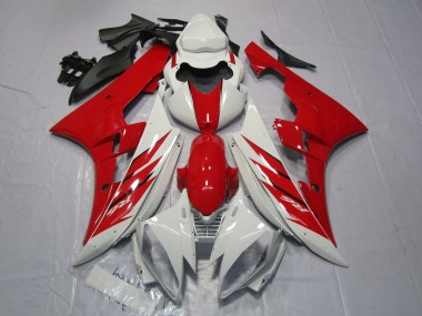 2006-2007 Red and White Style R6 Fairings