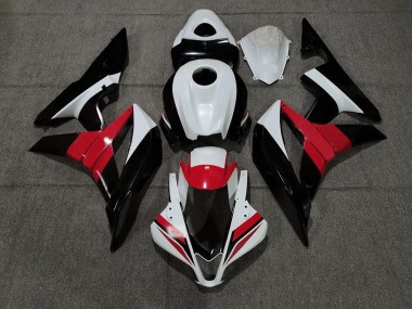 2007-2008 Black White and Red CBR600RR Fairings