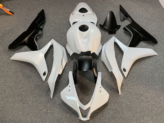 2007-2008 Clean White and Black CBR600RR Fairings