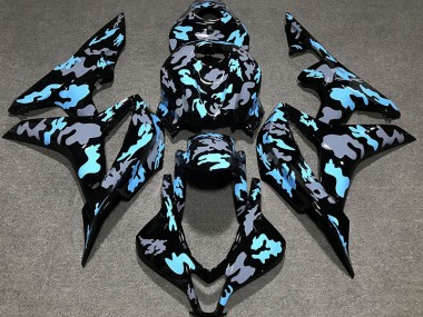 2007-2008 Custom Camo Blue CBR600RR Fairings