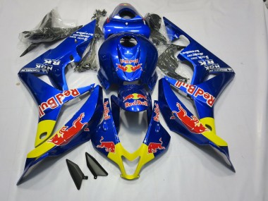 2007-2008 Deep Blue Red Bull CBR600RR Fairings