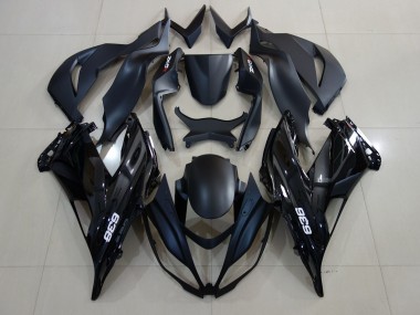 2007-2008 Gloss Black 636 Logo ZX6R Fairings