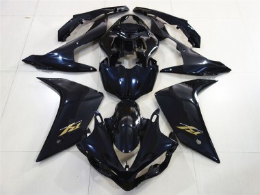 2007-2008 Gloss Black Gold R1 Fairings