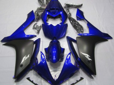 2007-2008 Gloss Blue and Black R1 Fairings