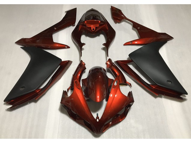2007-2008 Gloss Dark Orange & Black R1 Fairings 2007-2008 Gloss Dark Orange & Black R1 Fairings