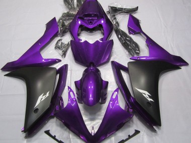 2007-2008 Gloss Purple and Black R1 Fairings