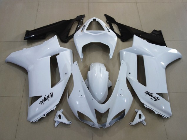 2007-2008 Gloss White ZX6R Fairings